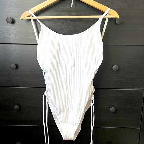 PINK Victoria's Secret Other - Victoria’s Secret PINK Ribbed one-piece in White